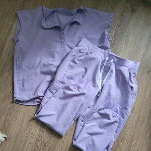 Figs Lavender scrub set